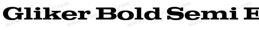 Gliker Bold Semi Exp字体转换